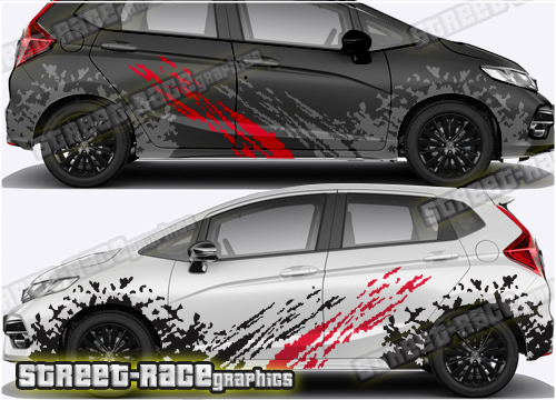 Honda Jazz rally graphics 001