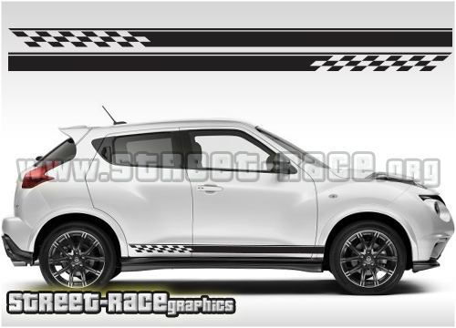 007 - Juke side racing stripes