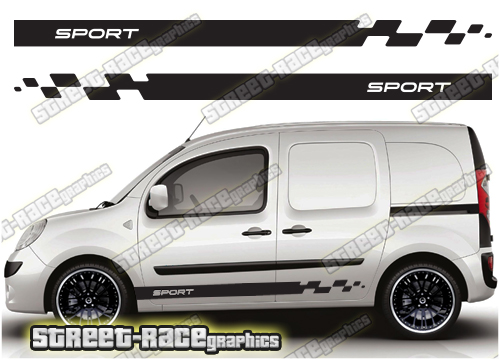 Nissan NV250 racing stripes 001