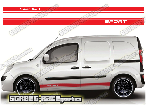 Nissan NV250 racing stripes 005