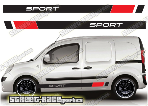 Nissan NV250 racing stripes 008