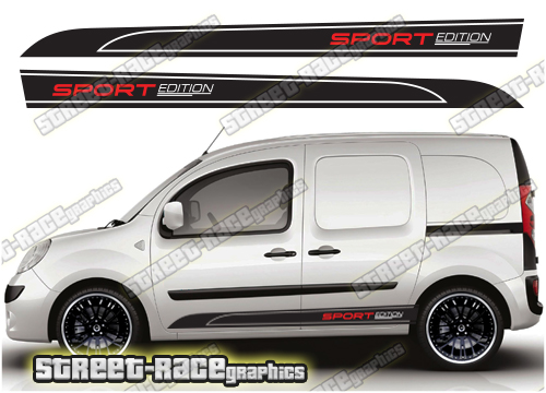 Nissan NV250 racing stripes 012