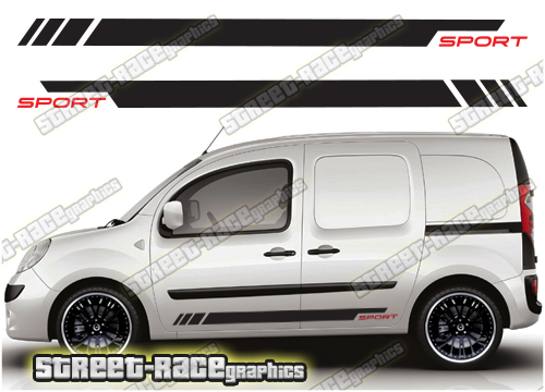 Nissan NV250 racing stripes 013