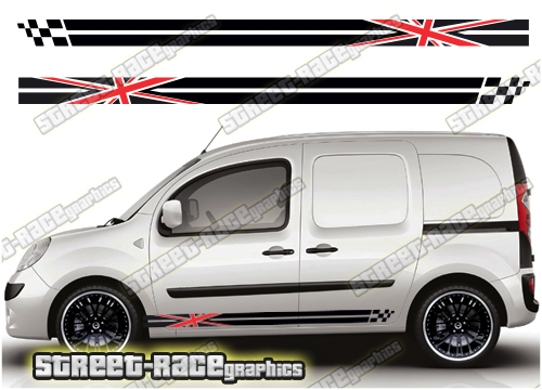 Nissan NV250 racing stripes 019