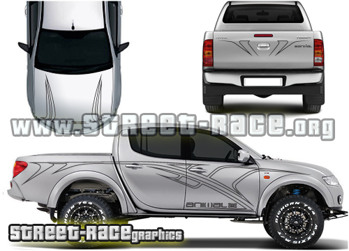 001 - Mitsubishi L200 Animal FULL stickers