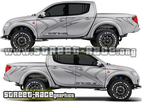 002 - Mitsubishi L200 Animal side stickers