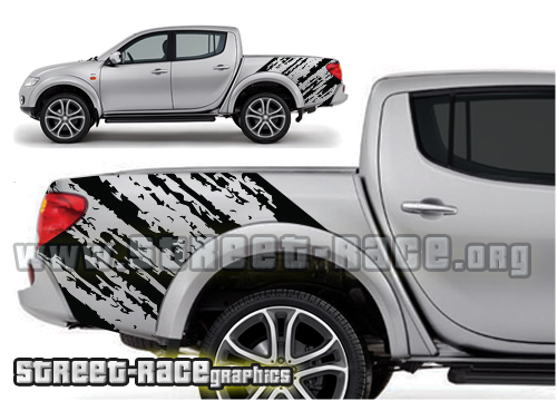 010 - L200 shredded grunge decals