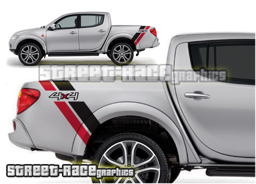 013 - L200 side tub stripes