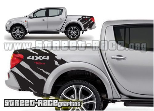 016 - L200 ripped decals