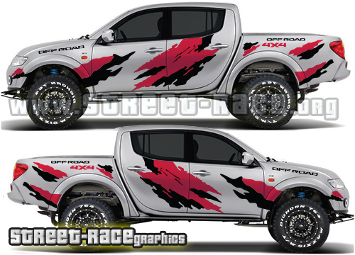 022 - Mitsubishi L200 rally raid graphics