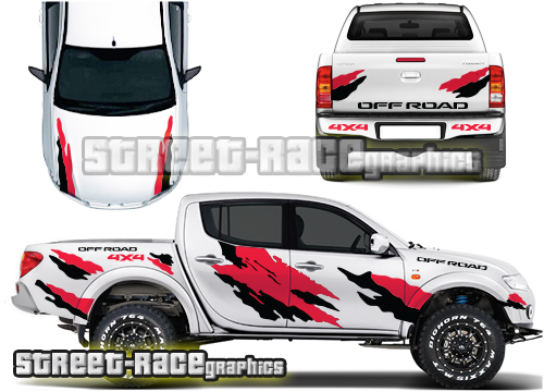 022A - Mitsubishi L200 rally raid graphics