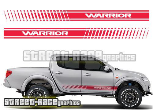 030 - L200 Warrior racing stripes