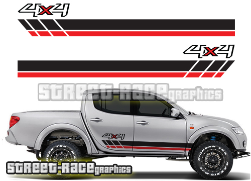 031 - L200 4x4 racing stripes