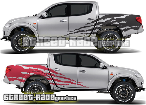 063 - L200 Large shredded graphics