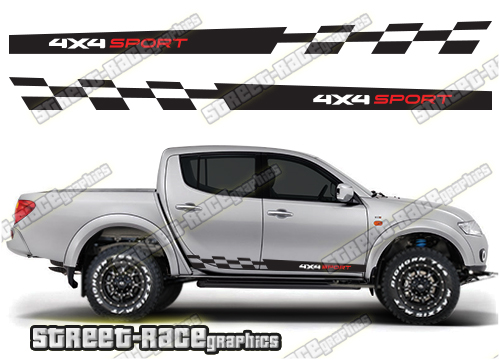 103 - L200 4x4 racing stripes