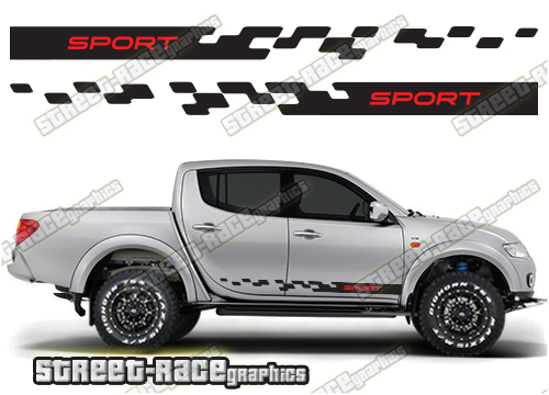 105 - L200 4x4 racing stripes