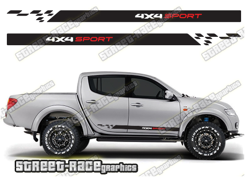 107 - L200 4x4 racing stripes