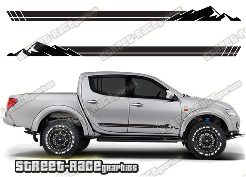 114 - L200 mountain adventure stickers