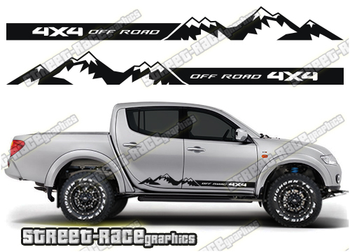 115 - L200 mountain adventure stickers