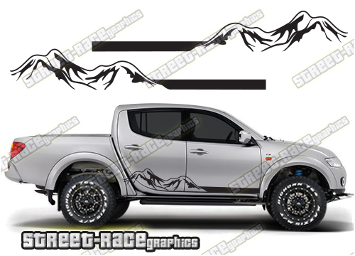 117 - L200 mountain adventure stickers