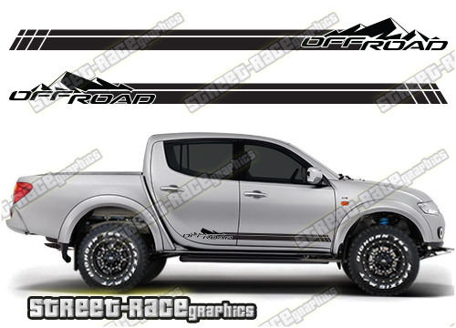 118 - L200 mountain adventure stickers