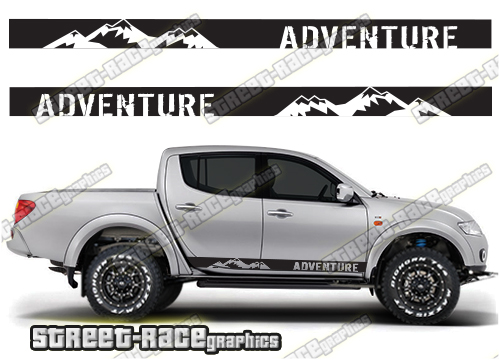 122 - L200 mountain adventure stickers