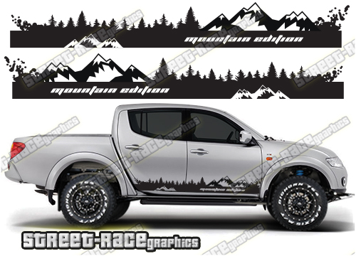 123 - L200 mountain adventure stickers