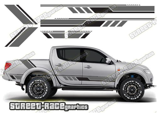 127 - L200 4x4 racing stripes