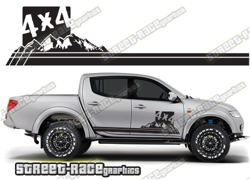 129 - L200 mountain adventure stickers