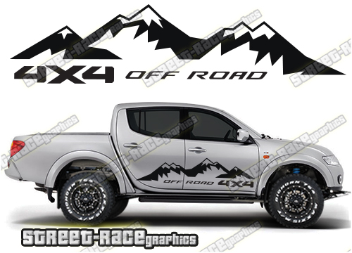 130 - L200 mountain adventure stickers