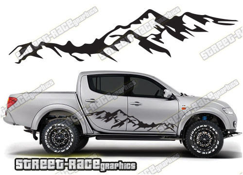 132 - L200 mountain adventure stickers