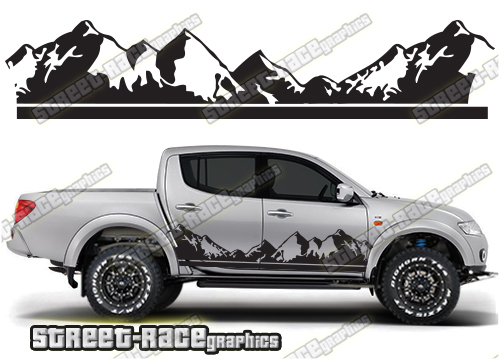 133 - L200 mountain adventure stickers