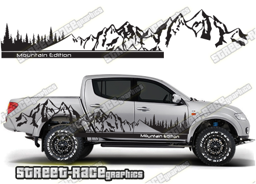 135 - L200 mountain adventure stickers