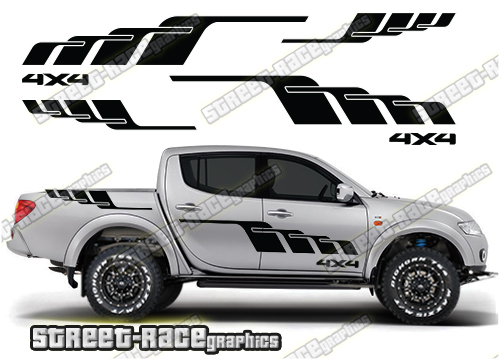 136 - L200 4x4 stickers