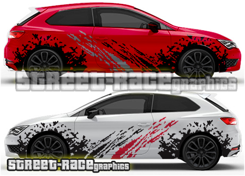 Seat Leon rally graphics 001