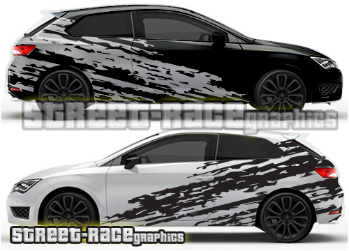 Seat Leon rally graphics 007