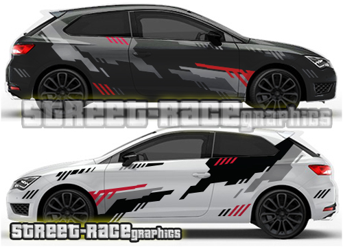 Seat Leon rally graphics 010