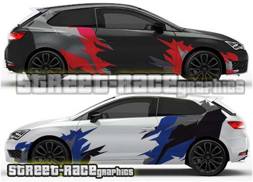 Seat Leon rally graphics 011