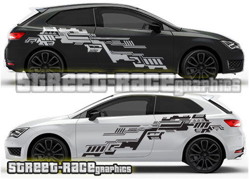 Seat Leon rally graphics 013