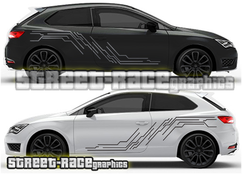 Seat Leon rally graphics 016