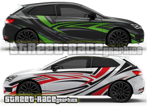 Seat Leon rally graphics 020