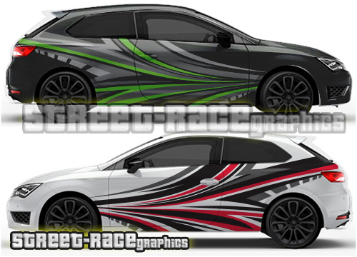 Seat Leon rally graphics 021