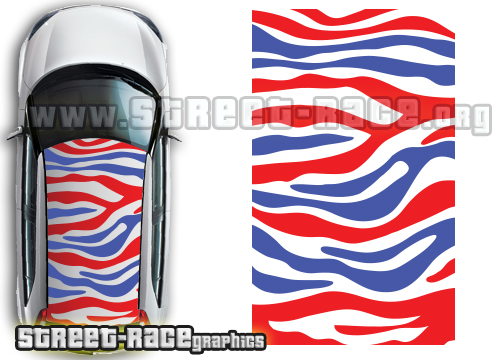 MG OTT 011 ZEBRA roof graphics