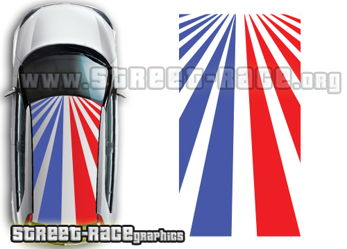 MG OTT 013 Rising sun roof graphics