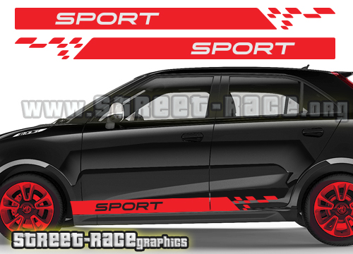 MG racing stripes 009