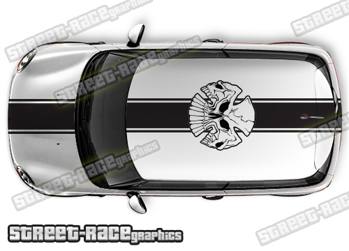 Mini 019 OTT SKULL stripes