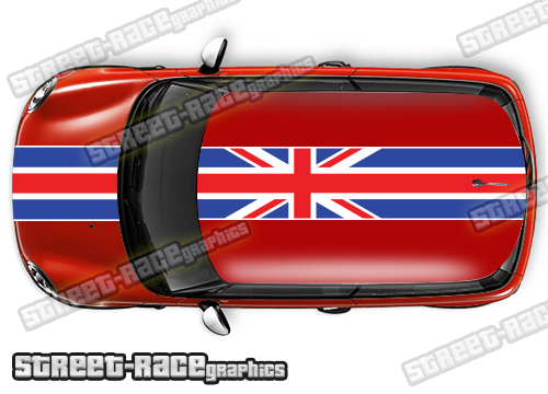 Mini 025 Union Jack OTT racing stripes