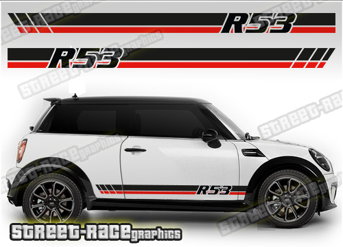 Mini racing stripe 42B - R53