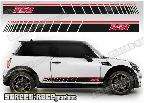 Mini racing stripe 44A - R50