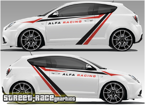 Alfa Romeo MiTo rally graphics 007